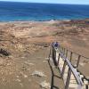 Isla Bartolome - it's a really long walk up!