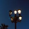 A lamp post in Cádiz near the historical military site