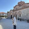 Next to a gorgeous church in North Macedonia!
