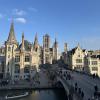 The view from my hotel in Ghent, Belgium