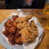Fried chicken is super popular in South Korea, just like in Kentucky! I tried golden olive chicken, which is fried in olive oil to make it extra crispy.