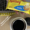 I usually have a small breakfast of crackers and coffee