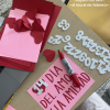 Working on a Valentine's Day bulletin board