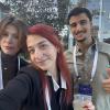 Eve, who is from Russia, and Gui, who is from Portugal, are two students who work with me 