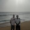 Our guide (Anish) and me on the beach