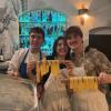 A group pasta-making class I took in Italy with my friend Drew (right) and a professional Italian chef (left)