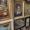 Paintings at an antique shop, many antique shops here are full of Soviet-era clothing, pins, and more