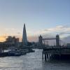 River Thames sunset with a view of the Tower Bridge