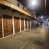 The medina, the oldest part of a Moroccan city enclosed by ancient walls, is pictured here as a quiet street at night with its shops closed