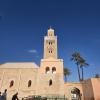 Picture of a Minaret attached to an ancient mosque in Marrakesh, Morocco