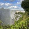 Can you spot the rainbow in this photo of the falls in Zimbabwe?