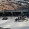 Outdoor airport lounge