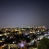 Colorful lights illuminate Amman at night 