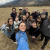 Break on the hike for a selfie with the group! 