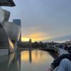 Sunset at the Guggenheim in Bilbao