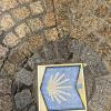 The Camino of Santiago markers, in Bilbao