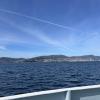 A view of the bay during the boat ride from Vigo to Baiona