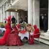 Local venetians even dine in their costumes!