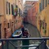 The famous gondolas in the canals!