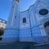 The blue cathedral in Bratislava