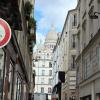 We spotted the Basilique du Sacre Coeur through the narrow streets on our way there!