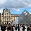 Visiting the Louvre, a famous museum, in Paris