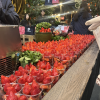 We next stopped at Borough market where a local farm sold fresh strawberries.