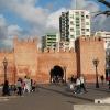 Due to their colonial history, most cities in Morocco have a medina gadima (old walled city) within the larger city. Rabat is no exception. This is a picture of the main gates to the old city that is open to pedestrians