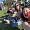Hanging out with friends at a park