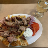 Souvlaki, a staple of Greek cuisine, was one of my favorite meals I had in Greece!
