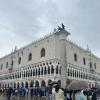 Doge's Palace, a famous palace in the style of Gothic architecture. 