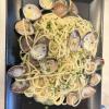 Spaghetti and clams for lunch!