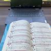 I'm constantly studying here to maintain good grades - I'm preparing for a Japanese test!
