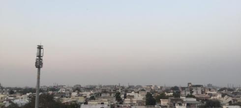 My view of Ahmedabad from my homestay's balcony! 