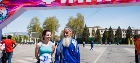 Even this 86 year-old runner, who comes from a village relatively close to Dushanbe, had an accent that was difficult for me to understand.