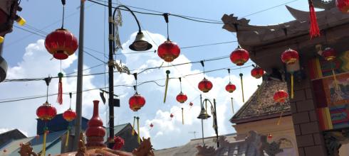 In the center of Kuala Terengganu's Chinatown lies a Buddhist temple