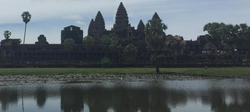Angkor Wat, an ancient Khmer temple in Siem Reap, Cambodia