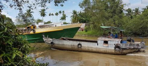 Tributary of the Mekong River in Can Tho, Vietnam