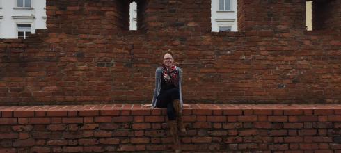 I'm sitting one of the few remaining walls after WW2 destruction in Warsaw