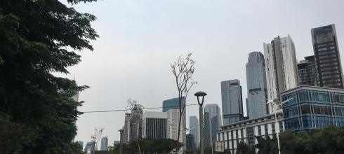 In the center of Jakarta, one is able to find plenty of skyscrapers containing malls, offices and entertainment venues