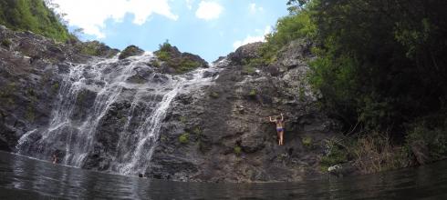 The spot where we went swimming at the falls!