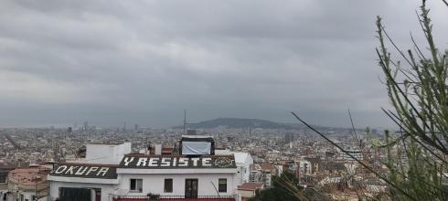 From the top of Carmen Hill, I had a great view of Barcelona!