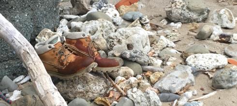 Note to self: Timbs + Strong Waves = Waiting weeks for your shoes to dry