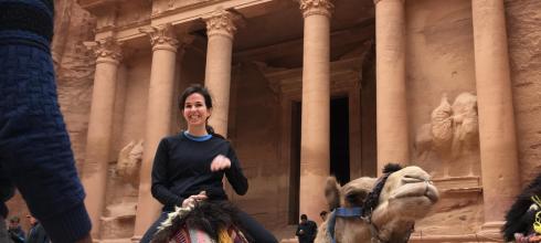 The camels were so tall that we were up 10 feet in the air and Kelly got a little scared dismounting, but it was mostly a blast!