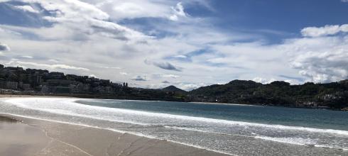 The beach at San Sebastián