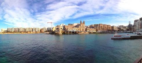 Malta is very commercial so there is not a lot of nature; there is a promenade that runs along the water