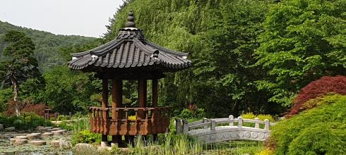 Traditional Korean pavilion 