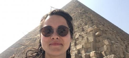 Here I am at the pyramids