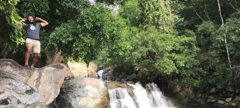 Me and an amazing waterfall