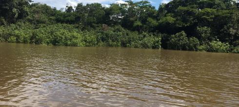 One of the rivers that connects with the Amazon river 